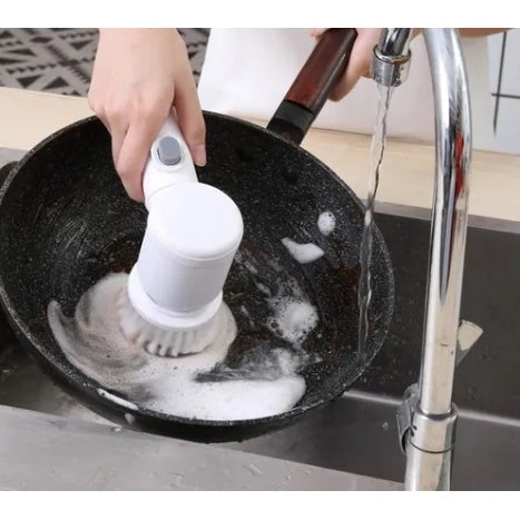 Escova Eletrica de Limpeza 5 em 1 Sem Fio Limpador Multiuso Pratico Para Cozinha , Banheiro prático